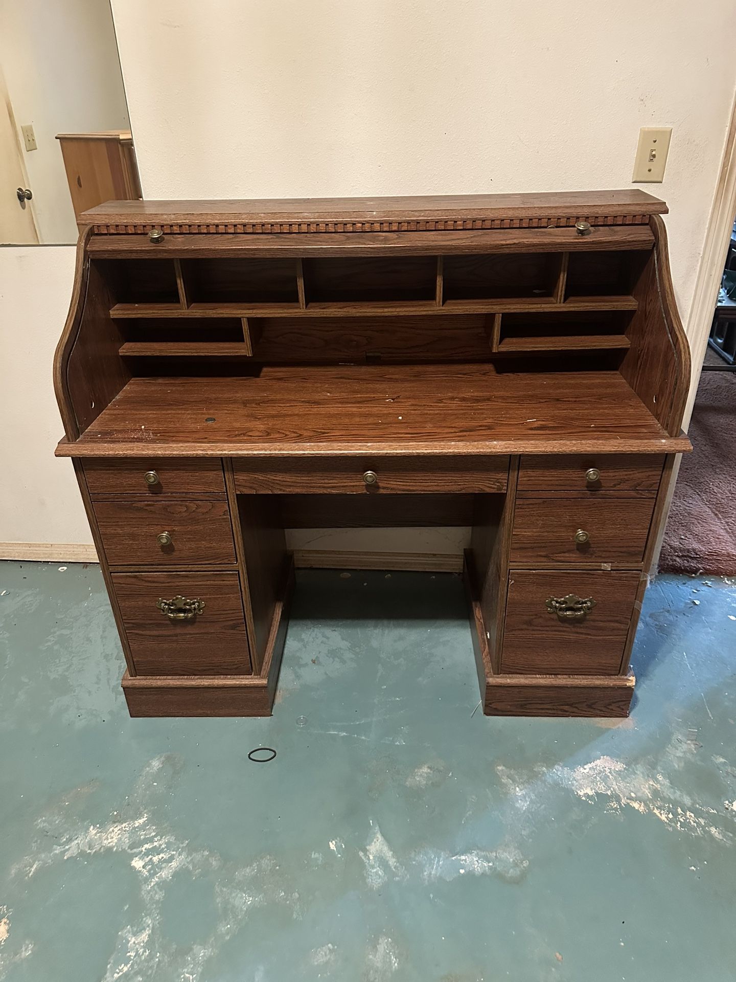 Antique roll Top Desk