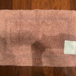Better Homes & Gardens 17x24" Old Rose Cotton Reversible Bath Rug Brand New $10 Meet Up In Irving @dfwgoods 