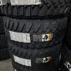 (4) 305/55r20 Yokohama M/T Tires 305 55 20 Inch MT 33 Inch 10-ply LT E Rated 