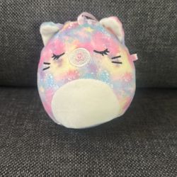*4 Inch* Keychain Rainbow Cat Squishmallow
