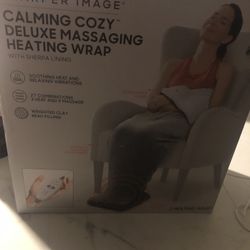 Sharper Image Calming Cozy Heated Massage Wrap