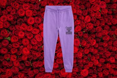 Crooks & Castles Men’s Purple Sweatpants 2XL Big & Tall Drawstring Fleece