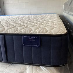 King Size Mattress Stearns & Foster Estate Rockwell Luxuri Firm 12” Inches New From Factory With its Plastic Delivery Same Day