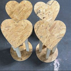 Wood Heart Stands