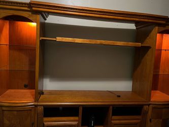 Wood Entertainment Center Wall Unit