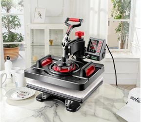 AKEYDIY 5 in 1 Heat Press Machine Professional Sublimation Machine