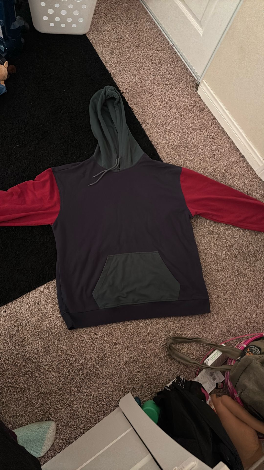 Tri Color Pull Over Hoodie