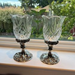 Silver Candle Holders 