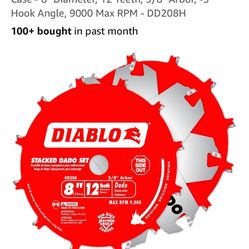 diablo 8 in 12 tooth dado set. 