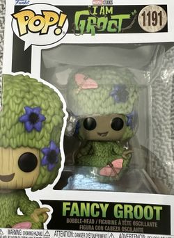 Funko POP! Marvel I Am Groot Fancy Groot 4-in Vinyl Bobblehead