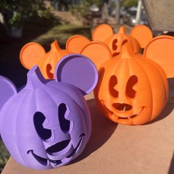 Pumpkin Mickey Tea Light 3d Printed 