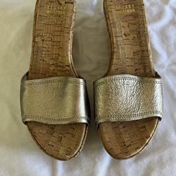 Stuart Weitzman “KIMONO” Wedge Slide Sandal NWOB SZ 6.5