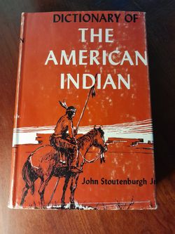 Vintage Dictionary Of the American Indian Hardcover Book