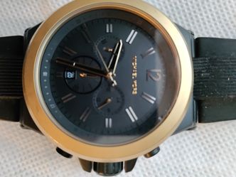 MICHAEL KORS Dylan Chronograph Black Silicone Men's Watch 3233