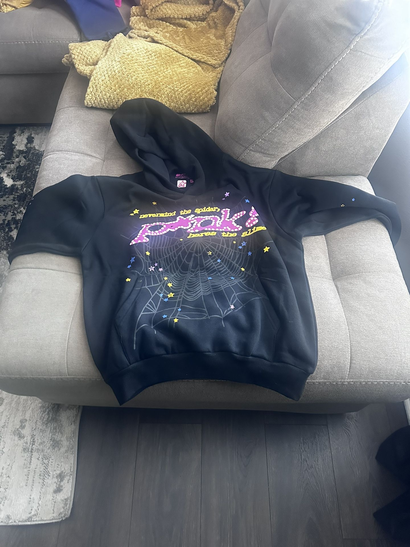 Sp5der P*nk Hoodie 'Black' (Throw A Price!)