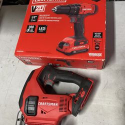 Craftsman V20 Brushless Cordless Drill/Driver Kit and Craftsman gidsaw 