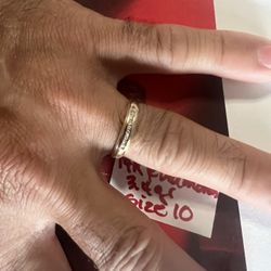14K Solid Gold Diamonds 💎 Wedding Band 3.4Gr Size 10