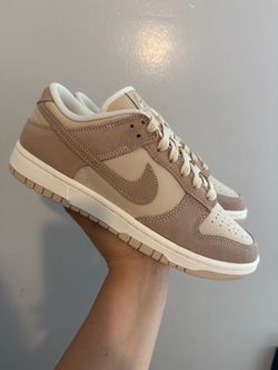 Nike Dunk Low Tan Suede Sneakers