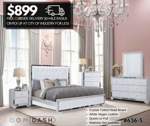 Lux BEDROOM SET In WHITE