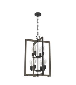 Hunter Woodburn 8-Light Noble Bronze, Medium Size Pendant Light, Dimmable, Modern Style 