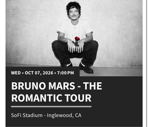 Bruno Mars The romantic tour