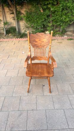Two wooden chairs solid and beautiful designed