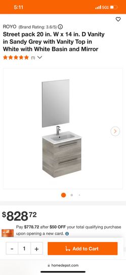 Roto Bath Vanity In Stone