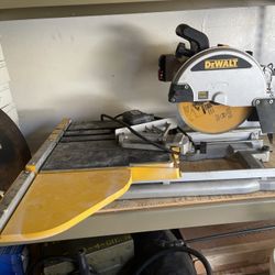 Tile Saw Dewalt 