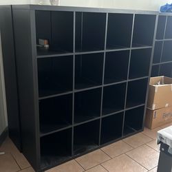 One black 16 box cubby