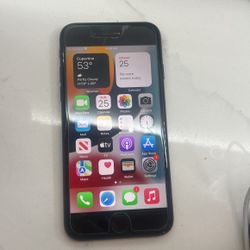 Black I Phone 7 Unlocked With Screen Protector 