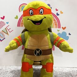 TMNT MICHAELANGELO - ORANGE & GREEN - 18 INCH BUILD A BEAR - GREAT CONDITION