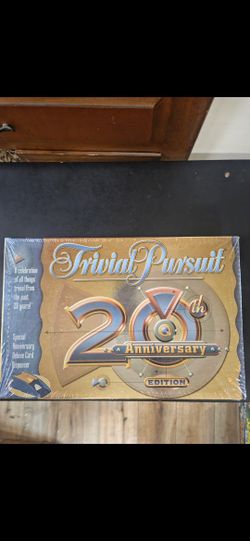 factory-sealed Trivial Pursuit 20th Anniversary Edition board game by Hasbro