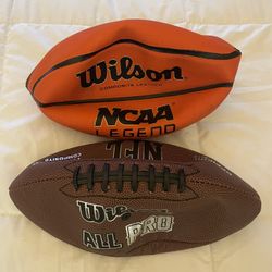 BRAND NEW BASKETBALL AND FOOTBALL