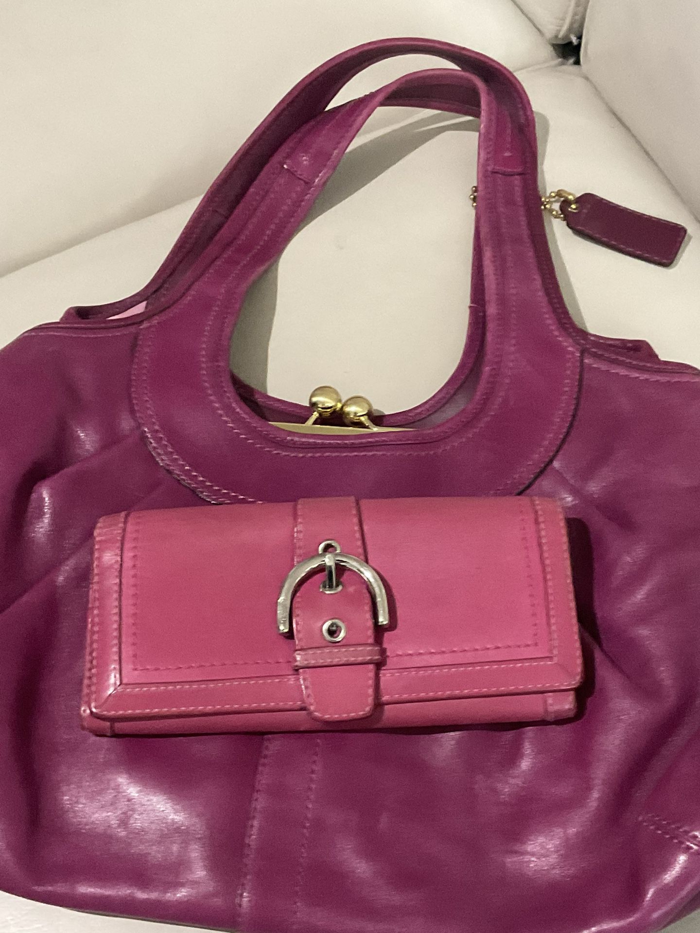 Women’s Shoulder Coach Bag With Wallet 