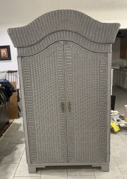 Rattan Armoire /Storage Cabinet