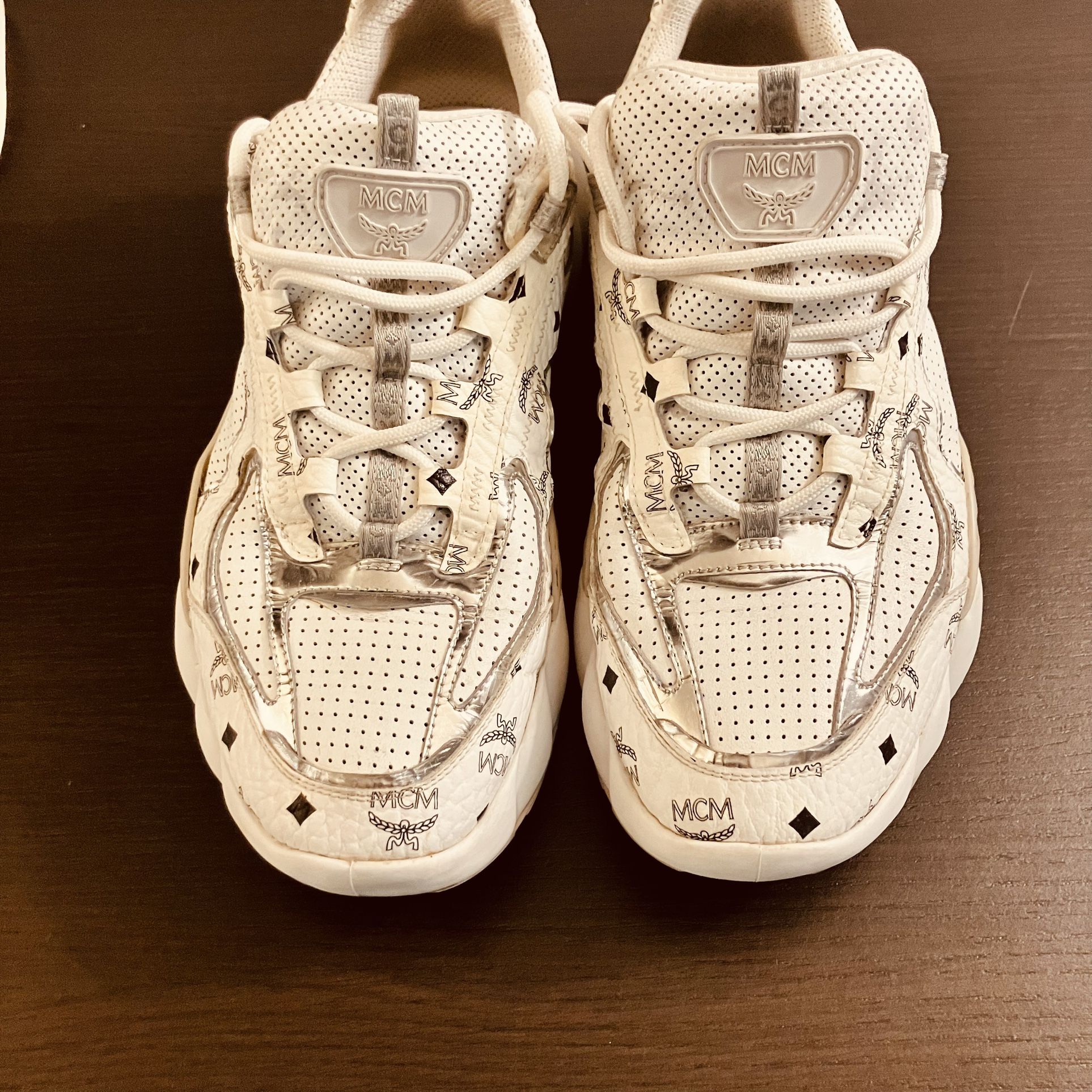 Shoes Luxury Mcm Shoes On Sale Luxury Sneakers Mcm Sneakers White