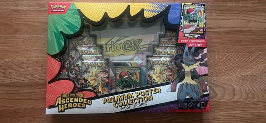 Pokemon TCG: Mega Evolution - Ascended Heroes - Mega Lucario Premium Poster Collection
