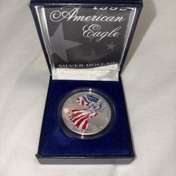 Collectors Coin Vintage, 1999 ,Fine Silver ,American Eagle 