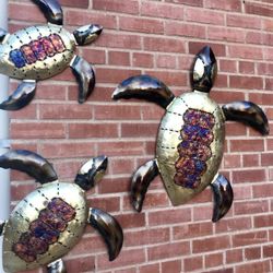 Outdoor Patio Decor Turtles Geckos Sun 