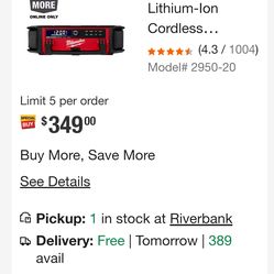 Brand New Milwaukee Packout Radio $325 Pickup In Oakdale