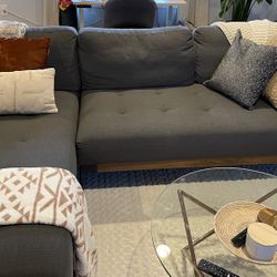 Modern Grey Sectional Couch 