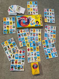 Vintage Juego de Loeria Leo card game