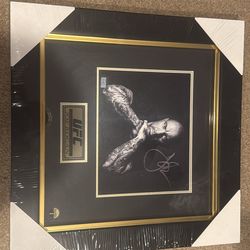 Signed Joe Rogan picture and frame