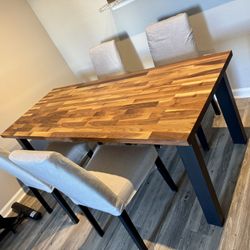 IKEA Dining Table Chairs (Perfect for holidays) 79”x31”