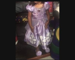 Girls Disney Store Sophia The First Costume W Shoes