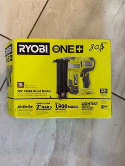 Ryobi 18V 18GA Brad Nailer