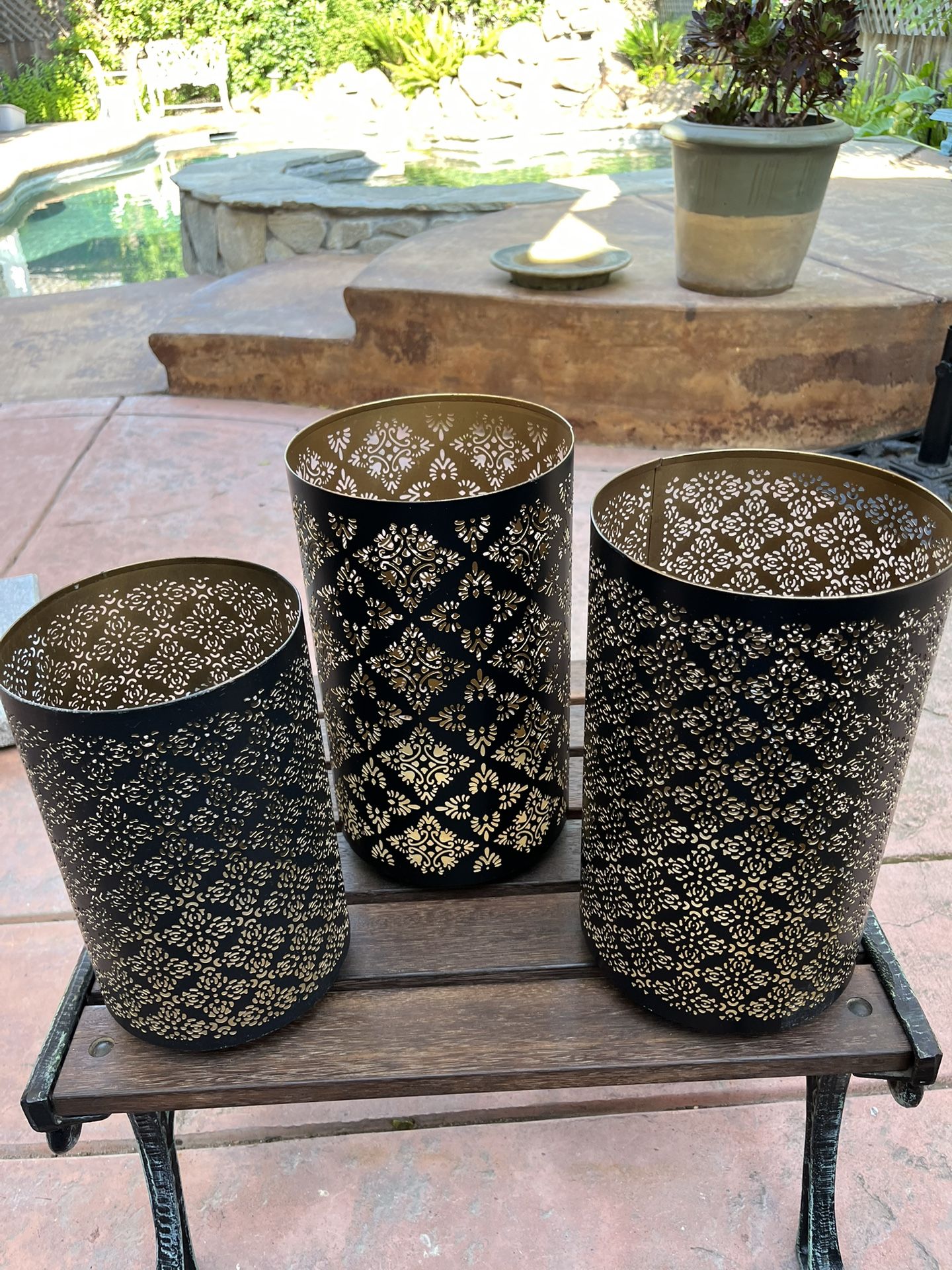 Dimond Cut Candle Holders