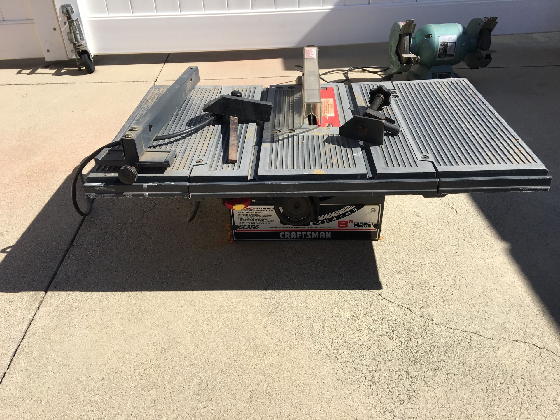 Craftsman 8” direct drive table saw