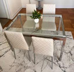 Extendable Glass Dining Table