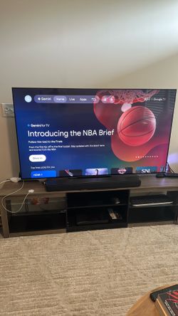 65 in QLED TV / Soundbar & Subwoofer / Stand